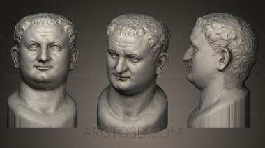 Busts and heads antique and historical (BUSTA_0154) 3D model for CNC machine